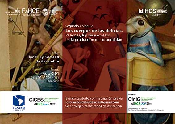 El Programa Género y Cultura de FLACSO Uruguay participa del Coloquio:  Los cuerpos de las delicias