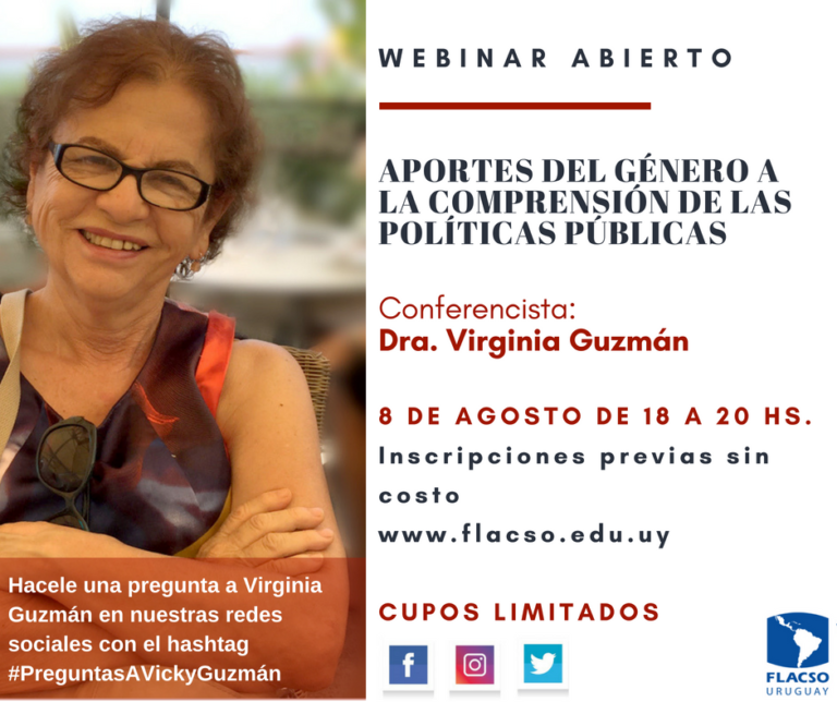 Webinar abierto «Aportes del Género a la comprensión de las Políticas Públicas»