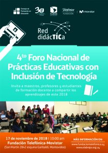 Cuarto Foro Nacional de Prácticas Educativas y Tecnología Red Didáctica 3 Imagen Afiche foroRD 2018