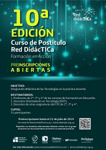 Curso de Postítulo: Red DidácTICa: formación en acción (Décima Edición) 1 Imagen AFICHE A3 FundacionTelefonica RedDidactica 10 edición 2019 01