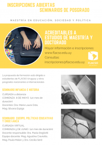 Inscripciones abiertas Seminario Infancia e Historia 1 Imagen MAESTRÍA EN EDUCACIÓN SOCIEDAD Y POLÍTICA 15