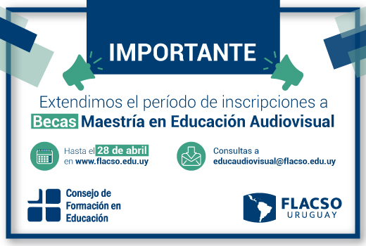 Imagen ConvocatoriaEnEducacionAudiovisual becasCFE FLACSO extendida LN