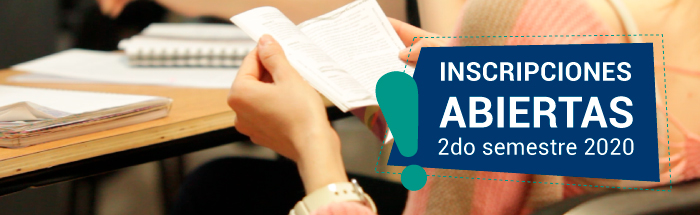INSCRIPCIONES ABIERTAS - 2do semestre 2020 3 Imagen BannerWebinscripciones2doSemestre