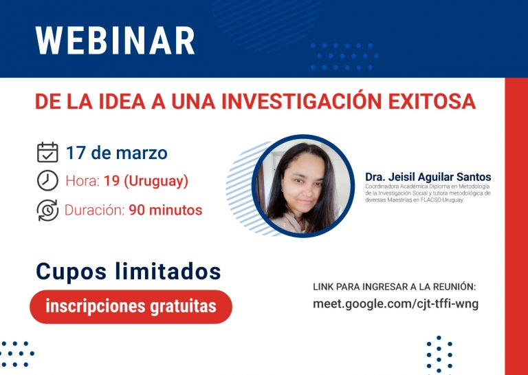 WEBINAR | De la idea a una investigación exitosa