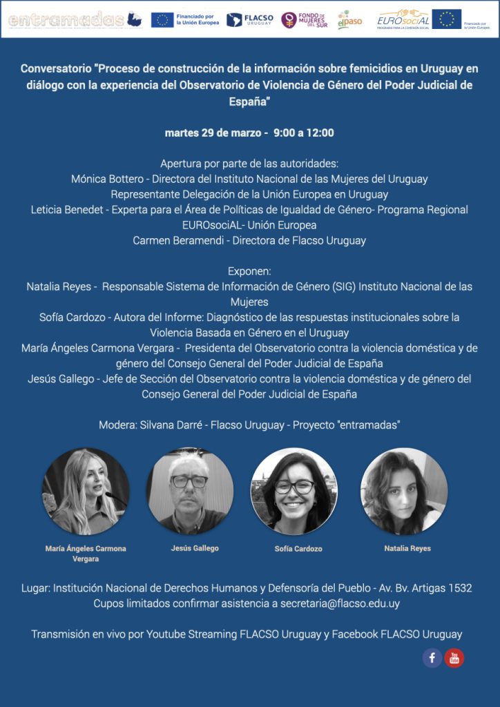 Conversatorio: Proceso de construcción de la información sobre femicidios en Uruguay con el Observatorio de Violencia de Género del Poder Judicial de España 3 Imagen conversatorio programa.001