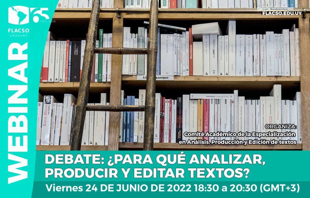 Reflexión y debate: ¿Para qué analizar, producir y editar textos? 3 Imagen webinar textos
