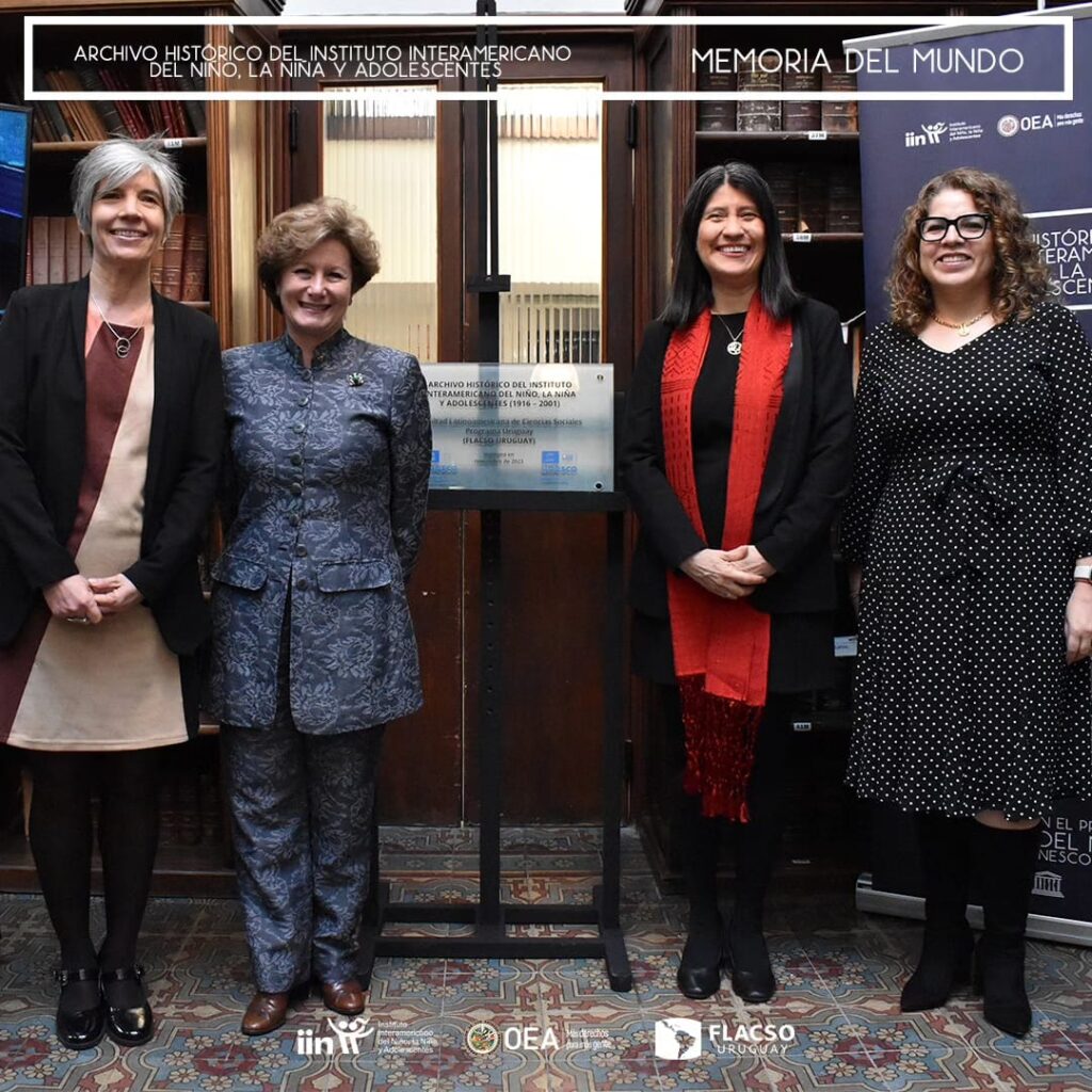 Ingreso del Archivo Histórico del Instituto Interamericano del Niño, la Niña y Adolescentes al Programa Memoria del Mundo de Unesco 1 Ingreso del Archivo Histórico del Instituto Interamericano del Niño, la Niña y Adolescentes al Programa Memoria del Mundo de UNESCO