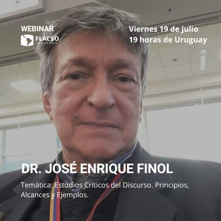 Webinar Estudios Críticos del Discurso. Principios, Alcances y Ejemplos.