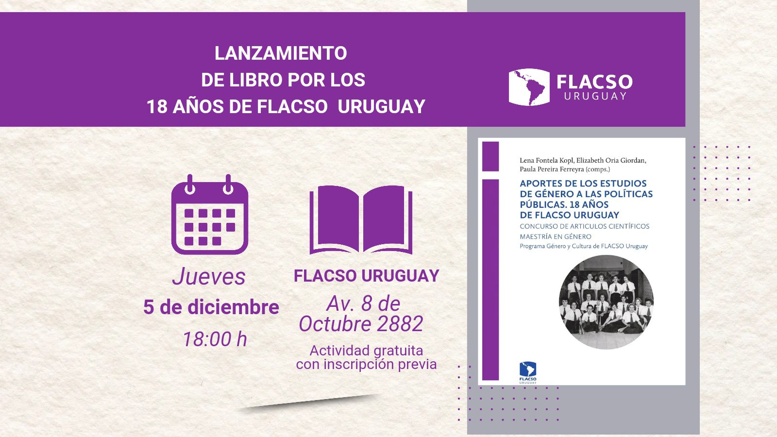 Imagen Lanzamiento de libro por los 18 anos de FLACSO Uruguay 20241128 174117 0000