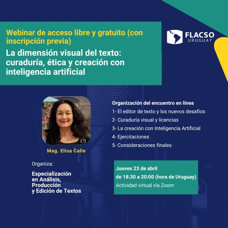 Webinar | La dimensión visual del texto: curaduría, ética y creación con inteligencia artificial